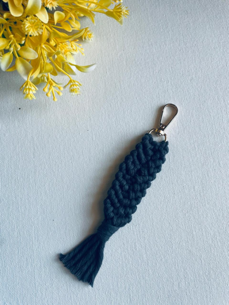 Boho Macrame Keychain